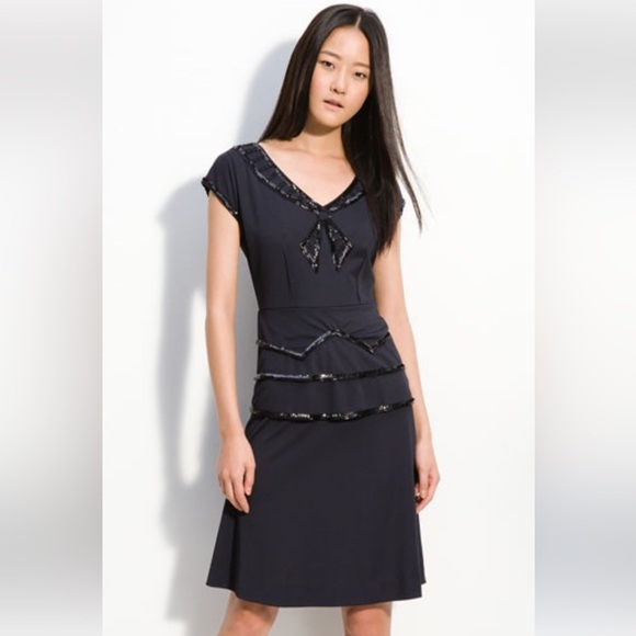 Marc By Marc Jacobs Dresses & Skirts - Marc by Marc Jacobs call the boat sequins navy   Sailor peplum midi dress siz M